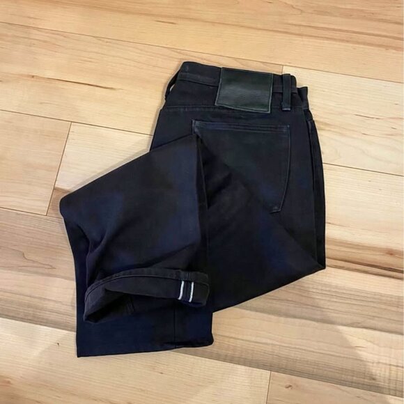 Unbranded Brand Raw Selvedge Denim 12.5oz - Black - Picture 1 of 5
